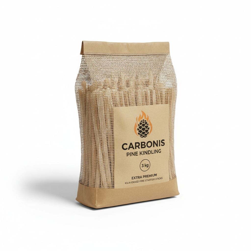 Pine kindling extra premium 3 kg — kiln-dried fire starter sticks