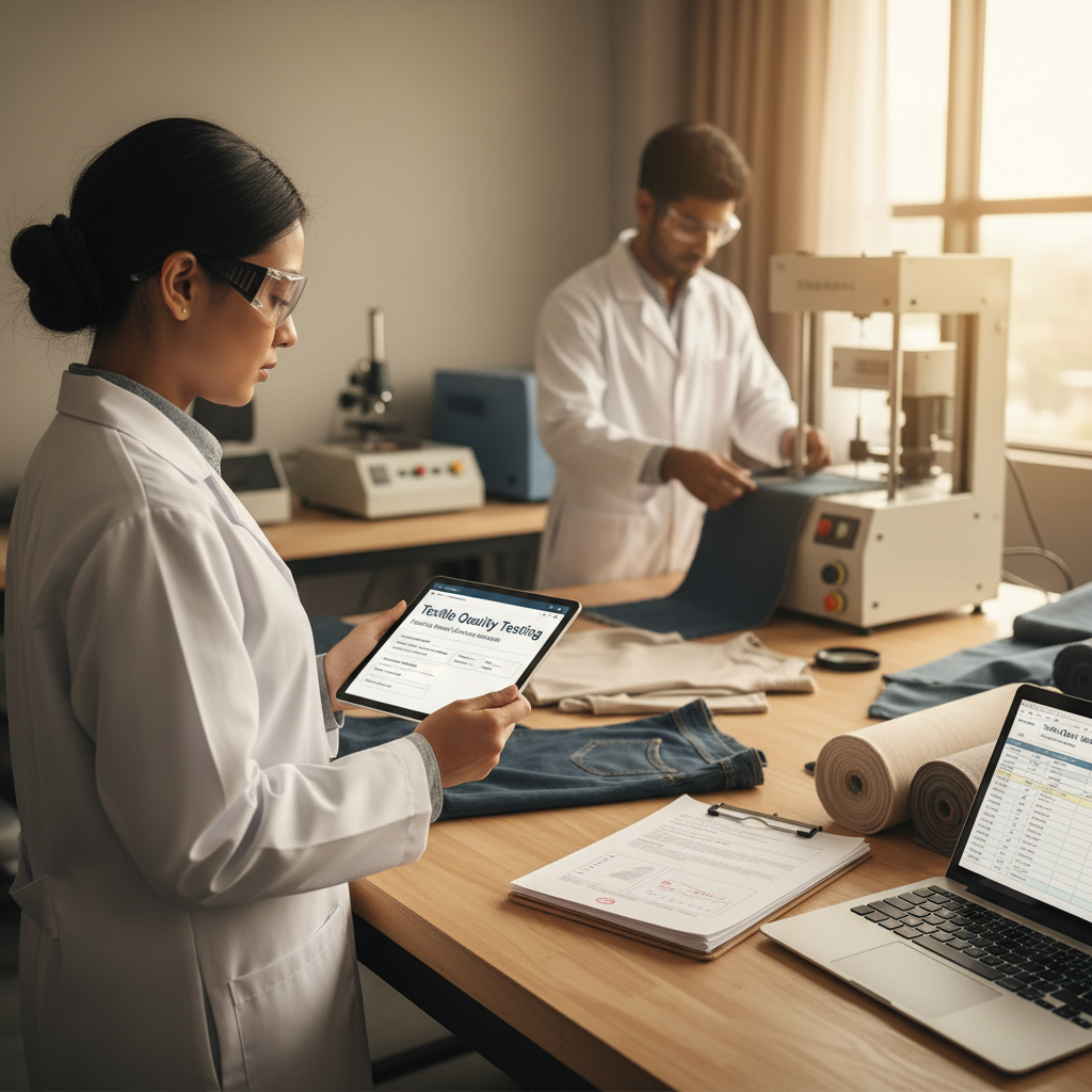 Textile quality testing — fabric and garment lab analysis