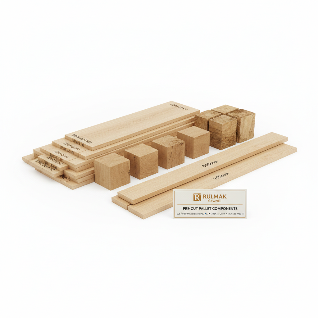 Pallet components — pre-cut boards blocks and stringers