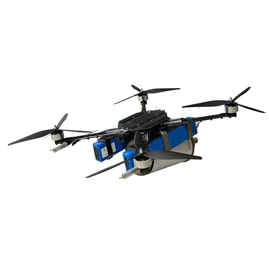Vyriy Opto 15 UAV with day camera and 20 km fiber optic cable reel