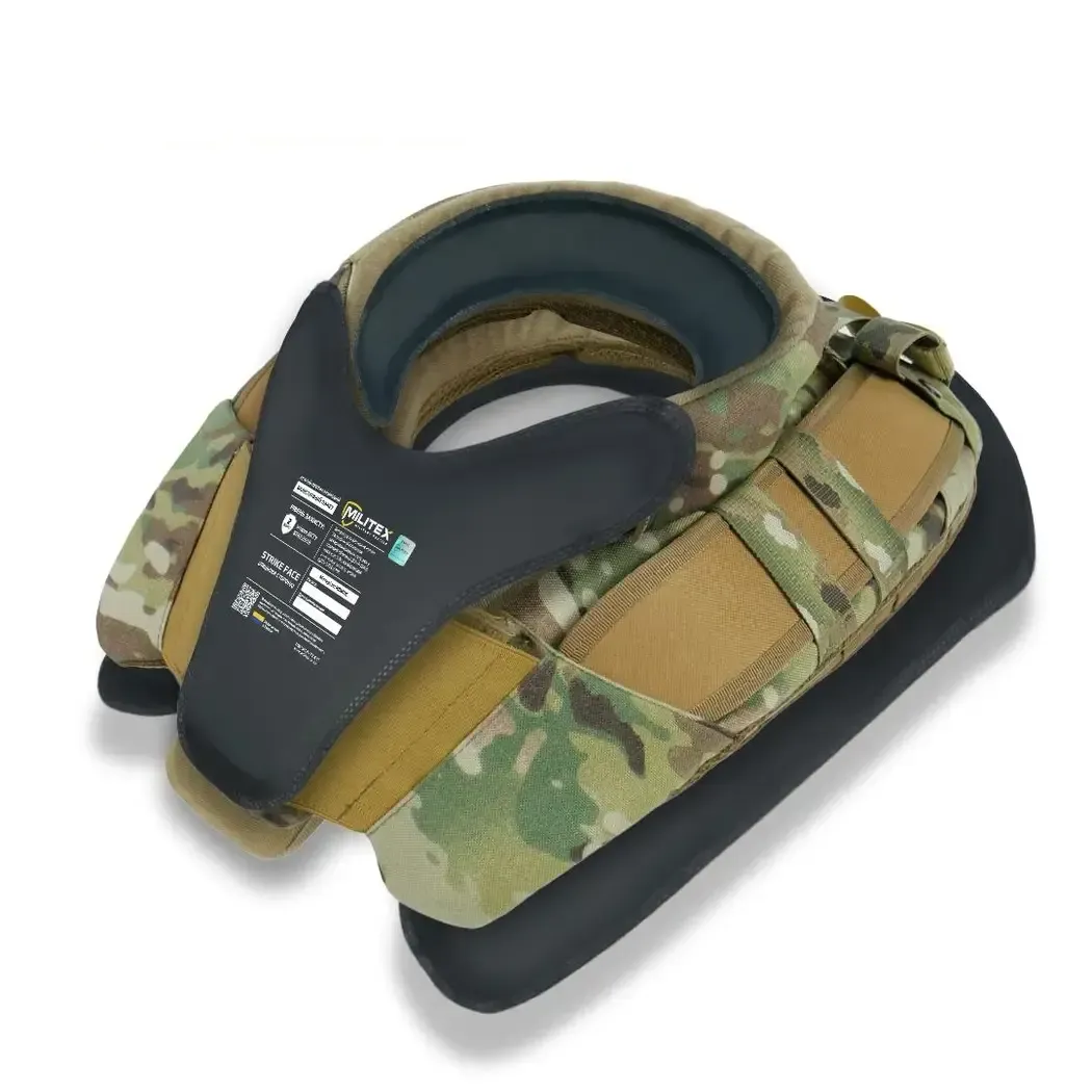Neck protection mod. 1 Militex Cordura USA Multicam with Militex ballistic package (1st class protection)