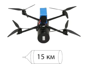 UAV “U13.1T” with 15 km fiber-optic communication system