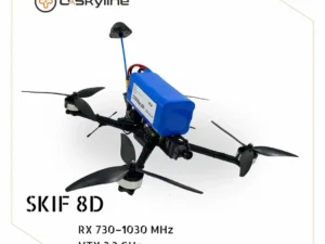 UAV SKIF-8D, (Control: 730β1030 MHz, Video channels: 3.3 GHz, Battery 12000mAh)