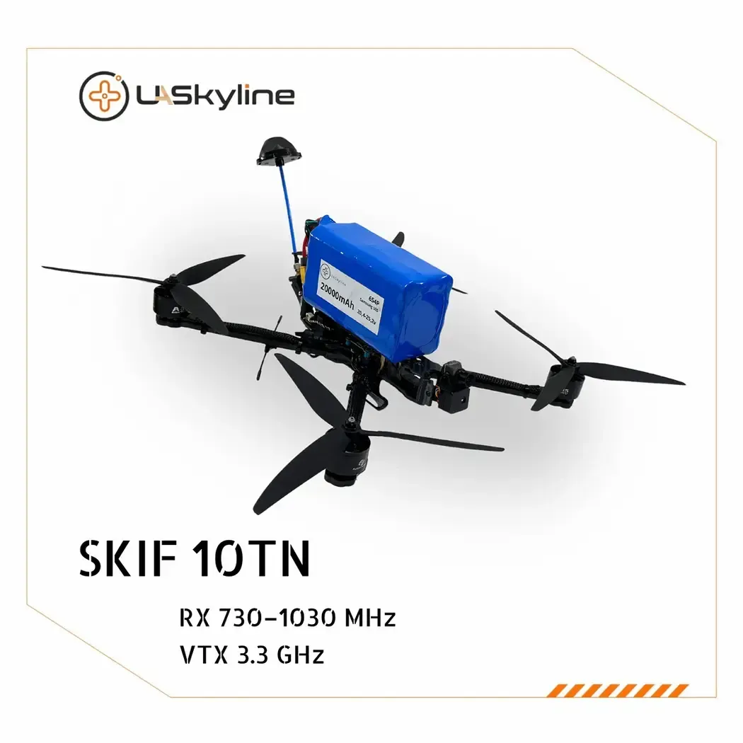 UAV SKIF-10TN, (Control: 730–1030 MHz, Video channels: 3.3 GHz, Battery 20000mAh)