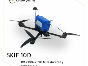 UAV SKIF-10D, (Control: diversity 2100β2690 MHz, Video channels: 3.3 GHz, Battery 20000mAh)