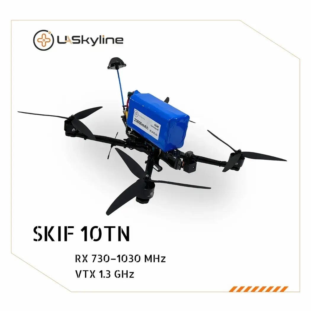 UAV SKIF-10TN, (Control: 730–1030 MHz, Video channels: 1.2–1.3 GHz, Battery 20000mAh)