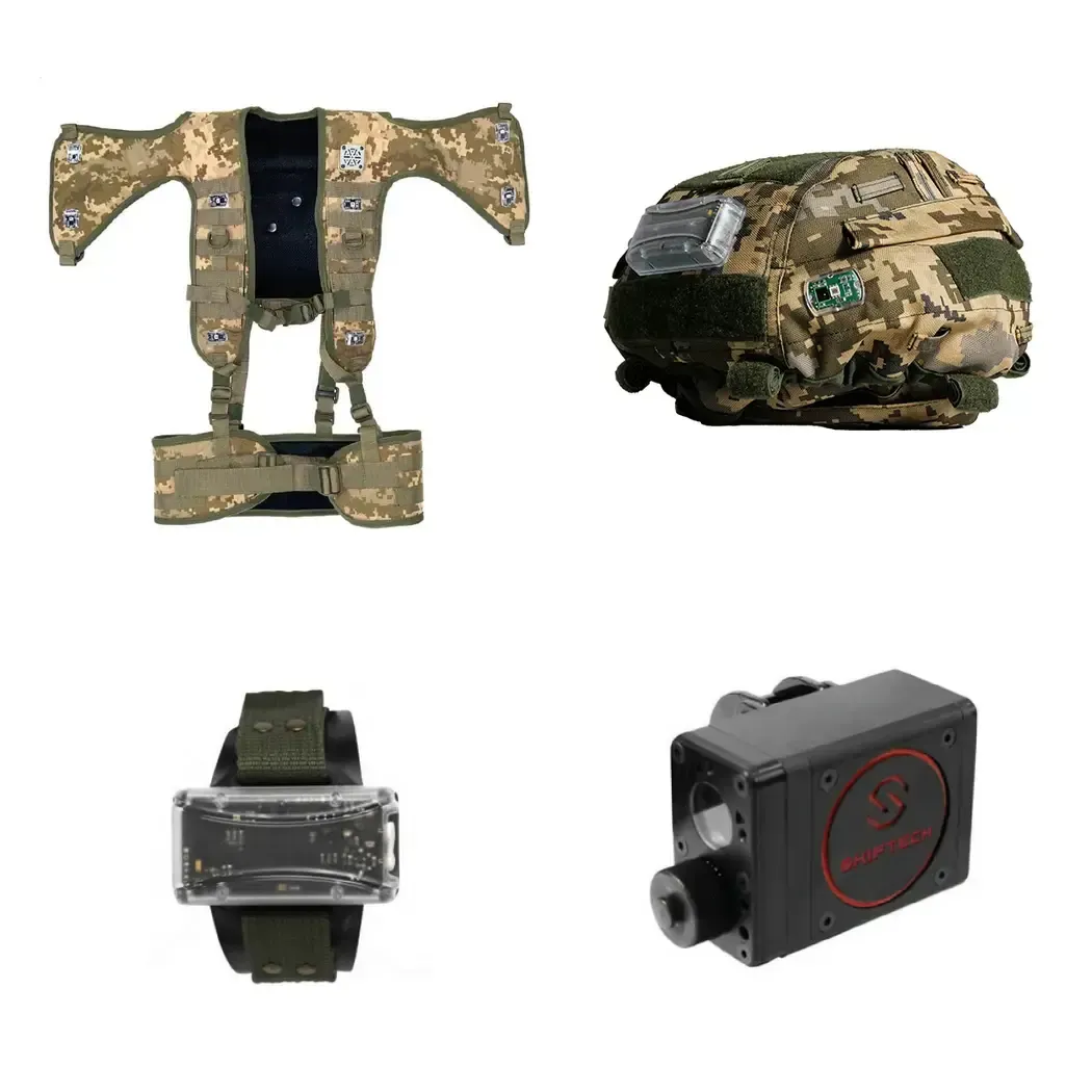 Individual set of military personnel with a hinged unit for AK 7.62 caliber assault rifle