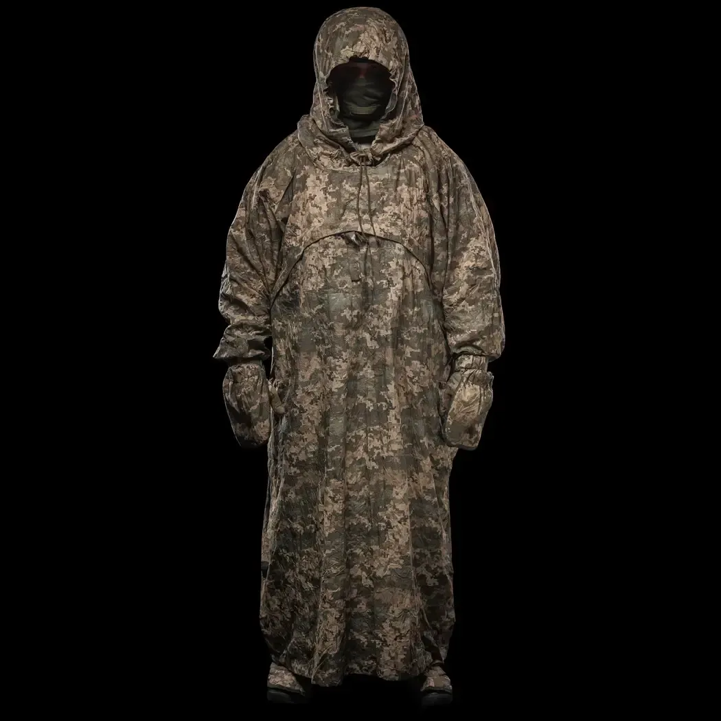 Camouflage Poncho Stealth (Protection against thermal imaging and IR reconnaissance)