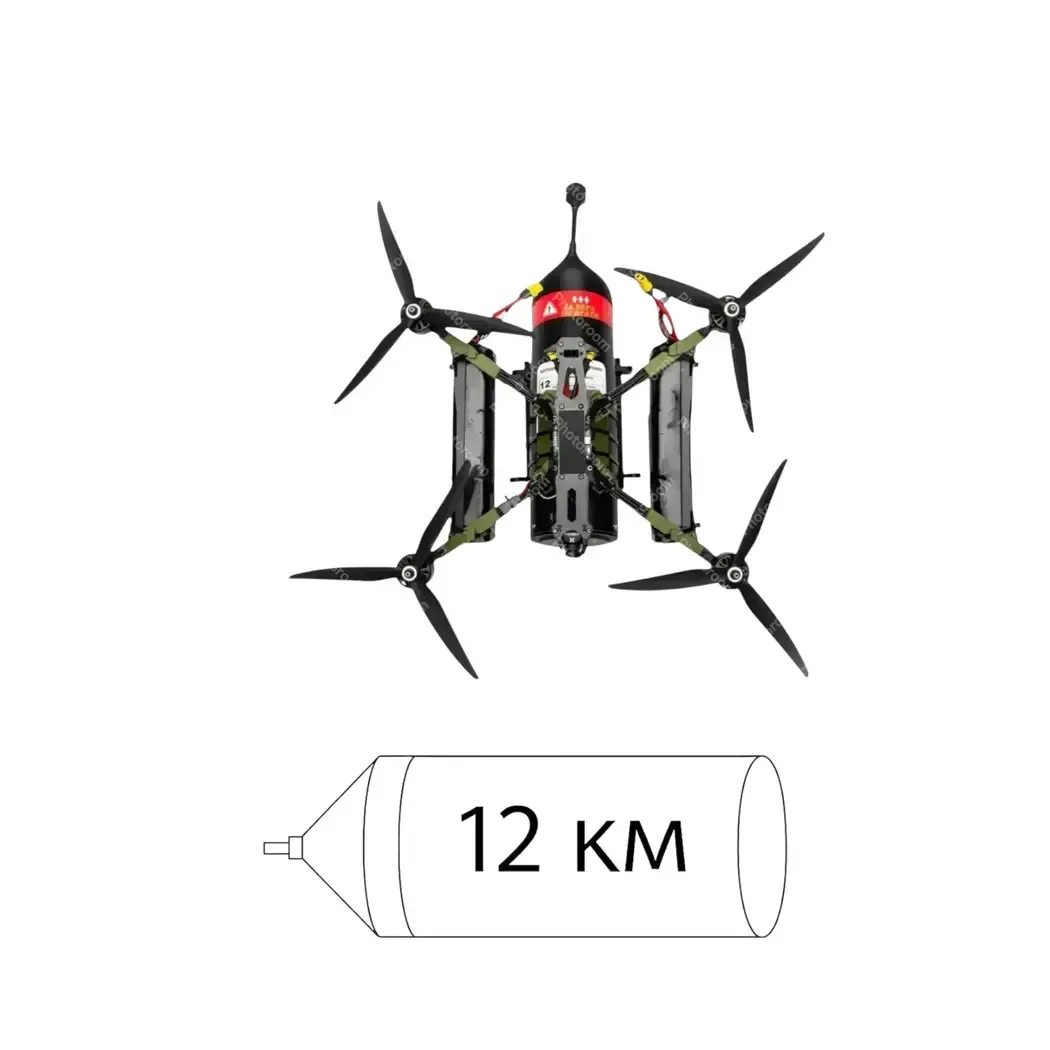 UAV Kolibri 10-O (day camera, fiber optic cable 12 km)