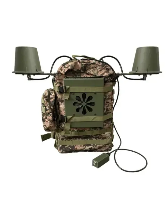 Anti-drone electronic warfare backpack against FPV Saqribs