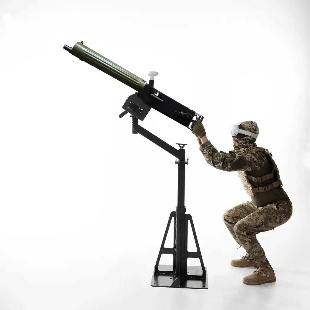 Multimedia trainer MVG air defense based on a mockup of a Maxim machine gun and VR technologies