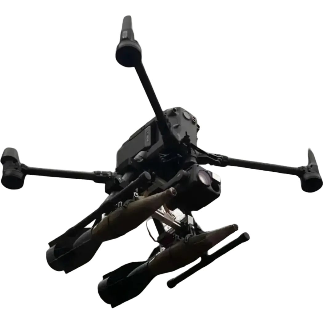 Dual cargo drop system in PG-7 / RCG-3 / PTAB 60-82 min form factor for MATRICE 300