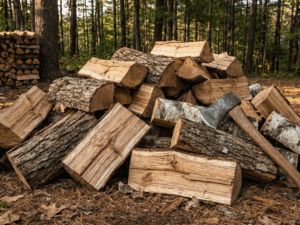 Dried Chopped Firewood - Hardwood