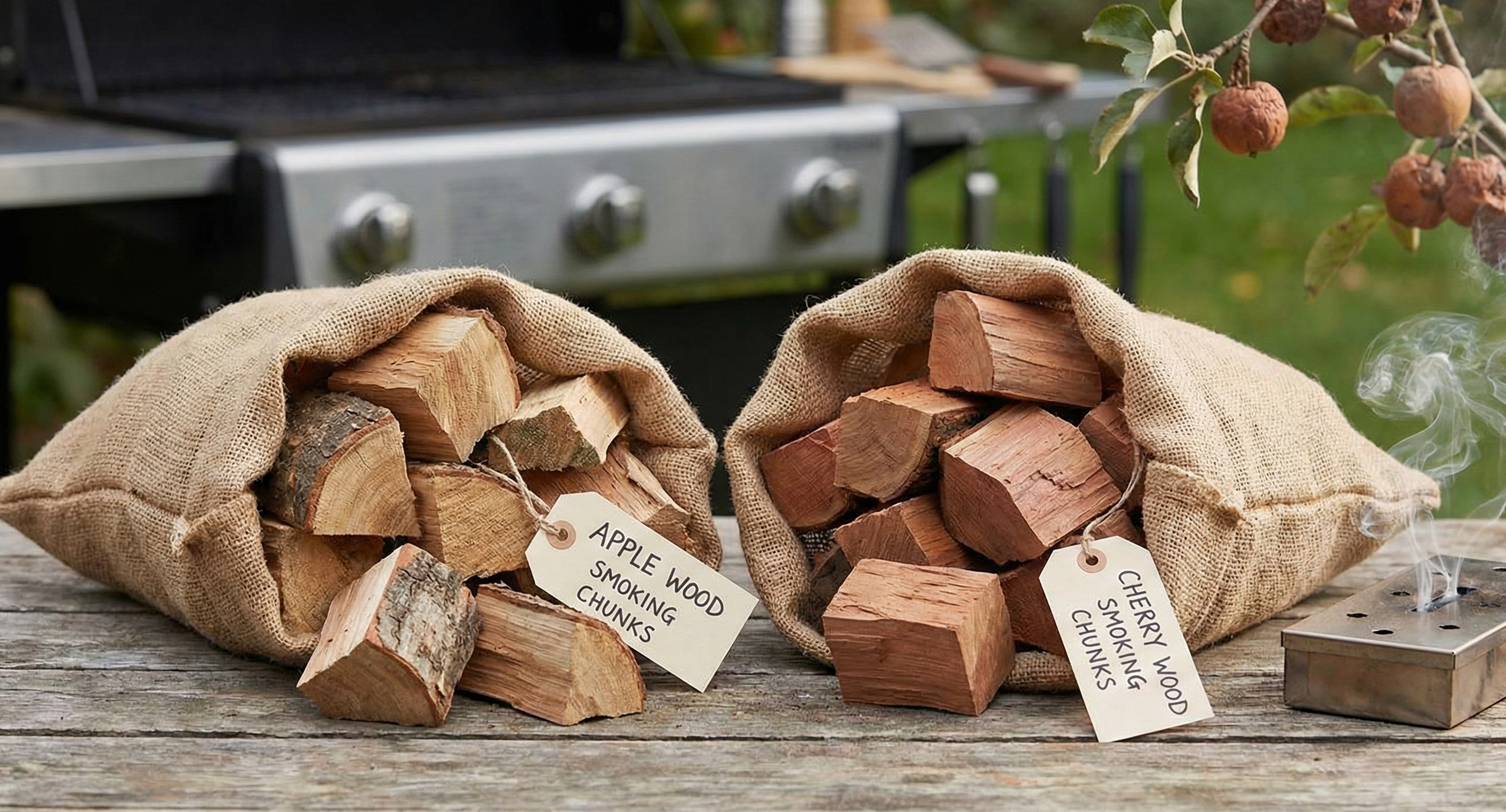 Smoking Wood Chunks – Apple & Cherry